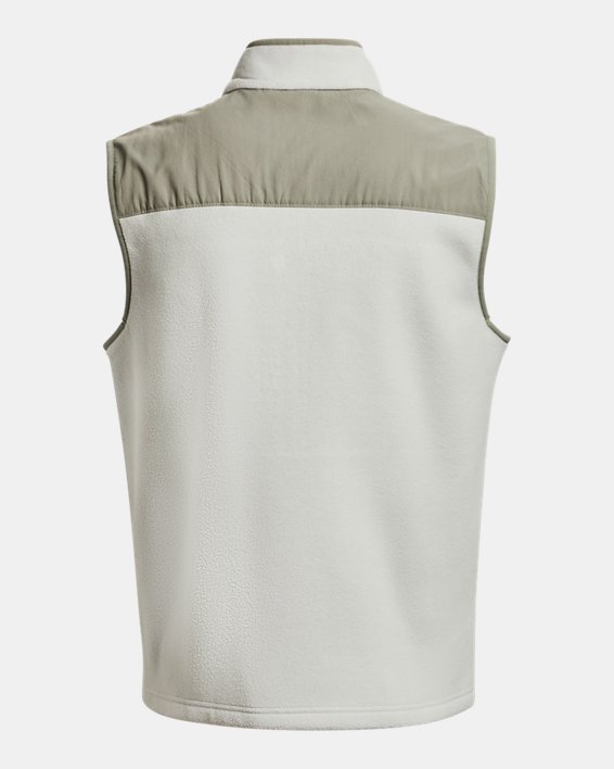 Men's UA Microfleece Maxx Vest in Green image number 7